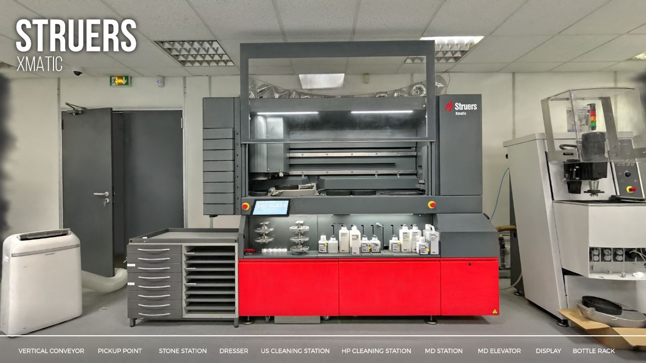 Installation industrielle XMATIC de Struers